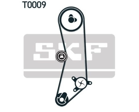 Water Pump & Timing Belt Set VKMC 02202 SKF, Image 3