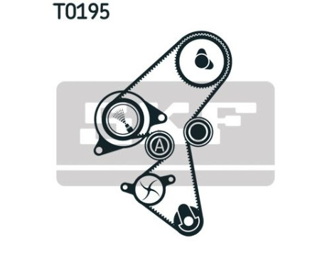 Water Pump & Timing Belt Set VKMC 03141 SKF, Image 2