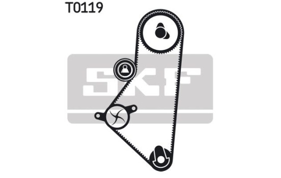 Water Pump & Timing Belt Set VKMC 03202-1 SKF, Image 3