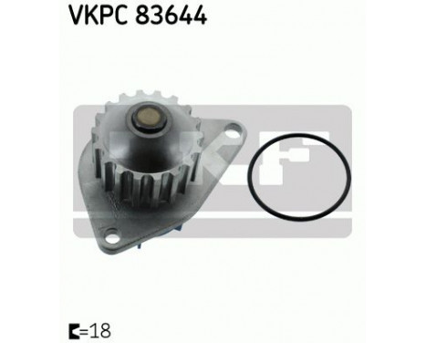 Water Pump & Timing Belt Set VKMC 03254 SKF, Image 2