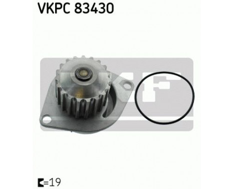 Water Pump & Timing Belt Set VKMC 03256 SKF, Image 3