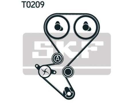 Water Pump & Timing Belt Set VKMC 03258 SKF, Image 4