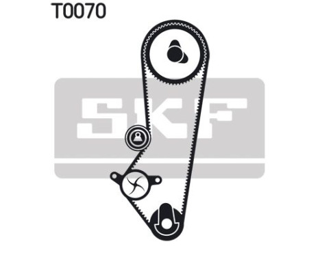 Water Pump & Timing Belt Set VKMC 04201 SKF, Image 2