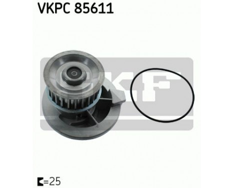 Water Pump & Timing Belt Set VKMC 05140 SKF, Image 3