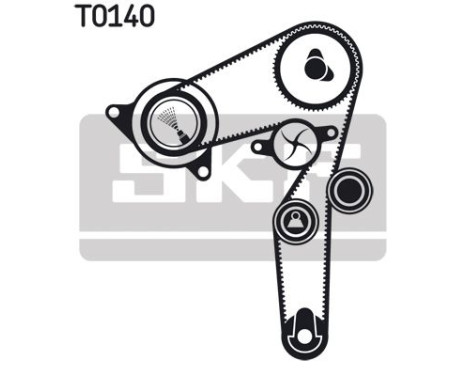 Water Pump & Timing Belt Set VKMC 05193 SKF, Image 2