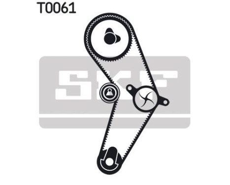 Water Pump & Timing Belt Set VKMC 06000 SKF, Image 2