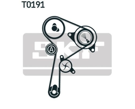 Water Pump & Timing Belt Set VKMC 06136 SKF, Image 3