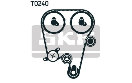 Water Pump & Timing Belt Set VKMC 06605 SKF, Image 3