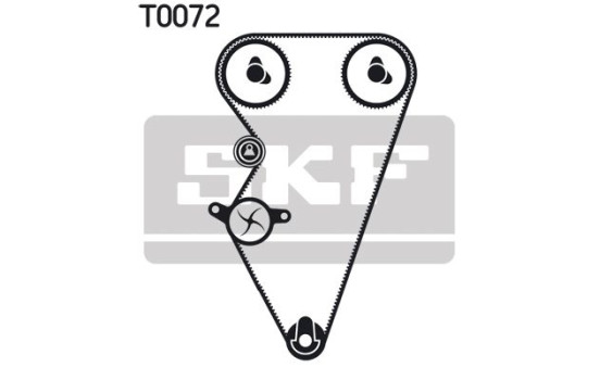 Water Pump & Timing Belt Set VKMC 07310 SKF, Image 2