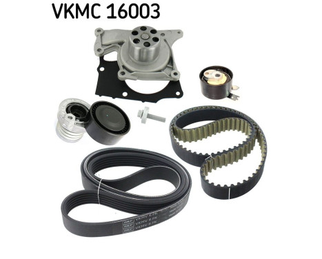 Water pump + timing belt set VKMC 16003 SKF