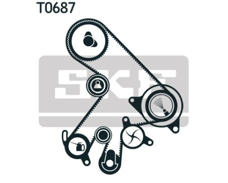 Water Pump & Timing Belt Set VKMC 91303-2 SKF, Image 2