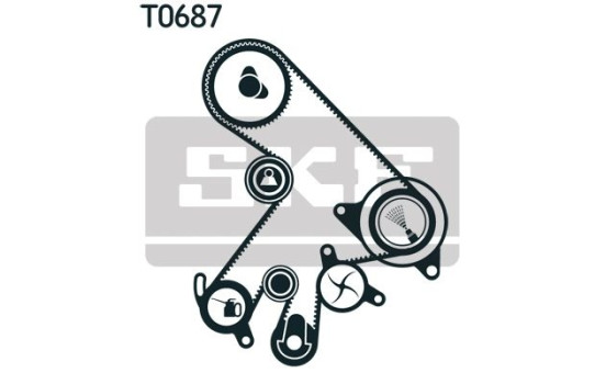 Water Pump & Timing Belt Set VKMC 91903-2 SKF, Image 2