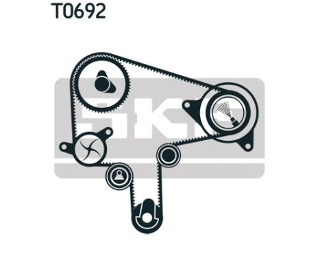 Water Pump & Timing Belt Set VKMC 94919-1 SKF, Image 2