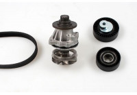 Water Pump + V-Ribbed Belt Kit PK04720 Hepu