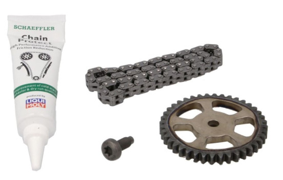 Chain set, oil pump drive