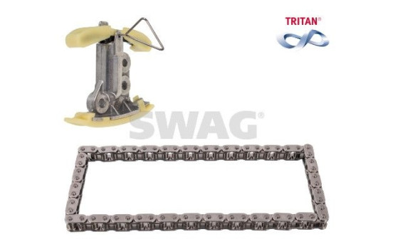 Chain set, oil pump drive