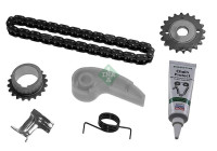 Chain set, oil pump drive