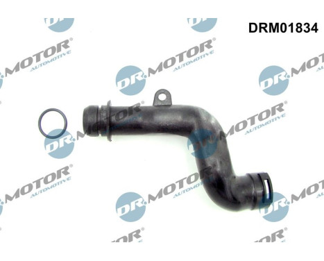 Engine block vent hose