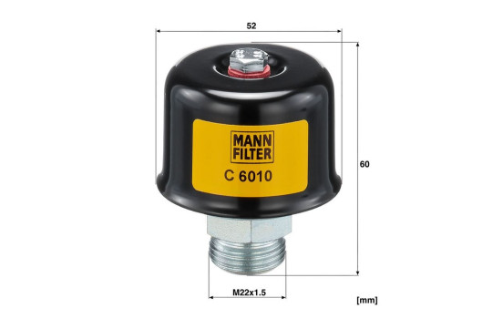 Filter, crankcase breather, Image 2