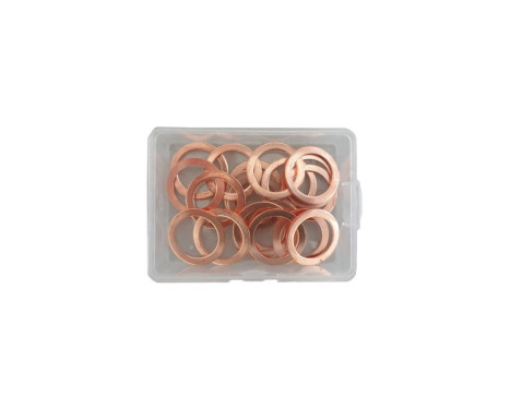 Assortment Copper rings 16mm 20pcs, Image 2