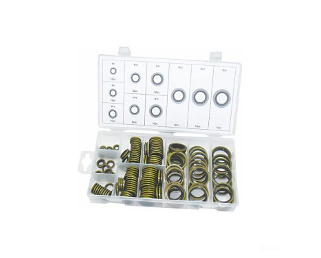 Assortment of rubber drain plug rings 150 pcs, Image 2