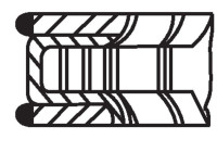 Piston ring set