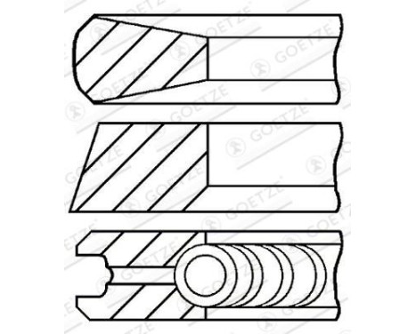 Piston ring set