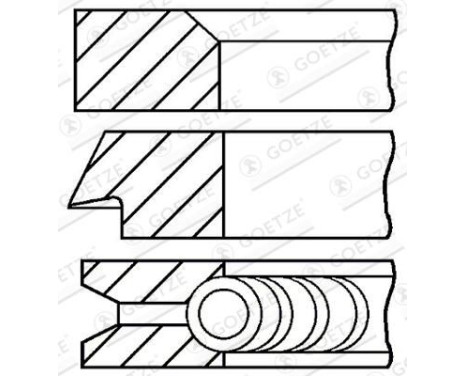 Piston ring set