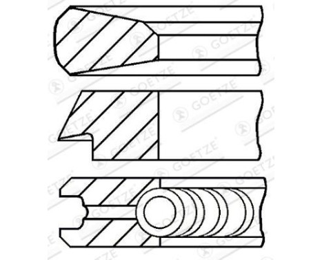 Piston ring set