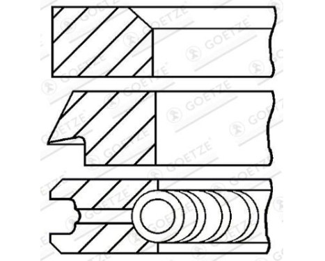 Piston ring set