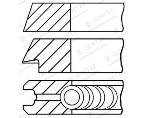 Piston ring set