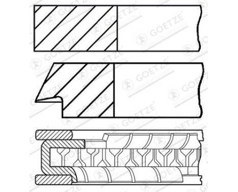 Piston ring set