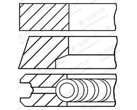 Piston ring set