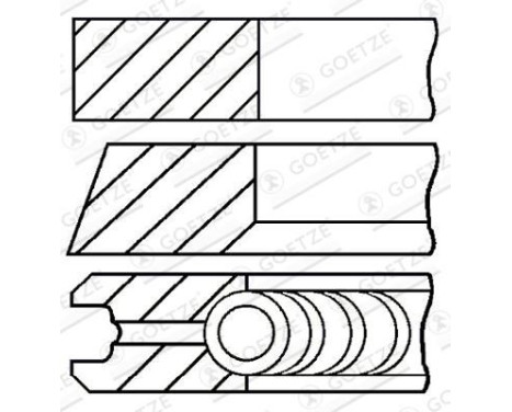 Piston ring set