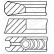 Piston ring set
