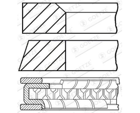 Piston ring set
