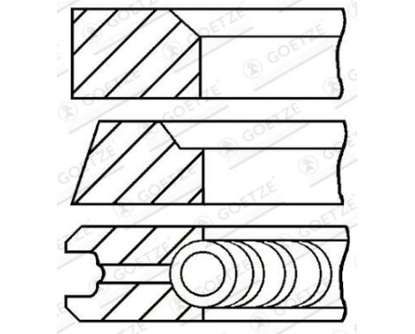 Piston ring set