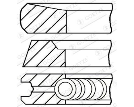 Piston ring set
