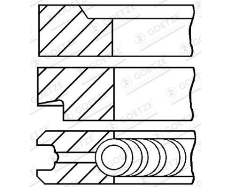 Piston ring set