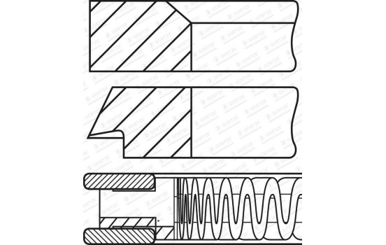Piston ring set, Image 2