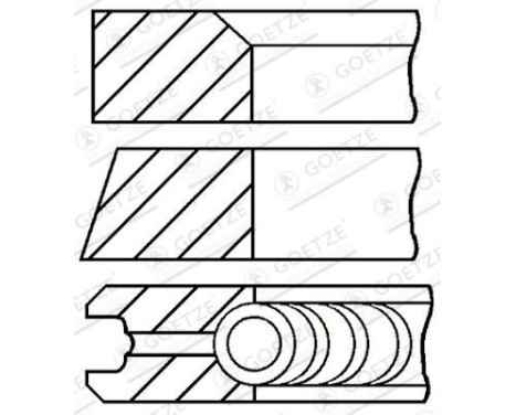 Piston ring set