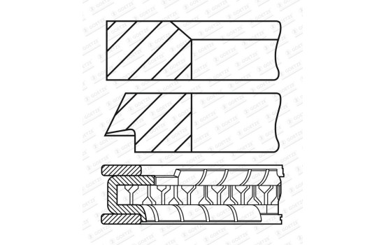 Piston ring set