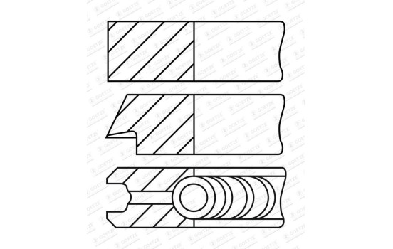 Piston ring set, Image 2