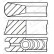 Piston ring set