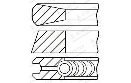 Piston ring set