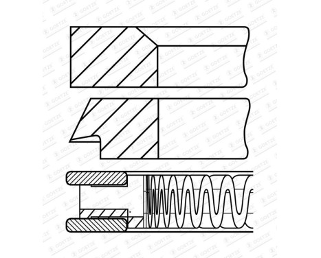 Piston ring set