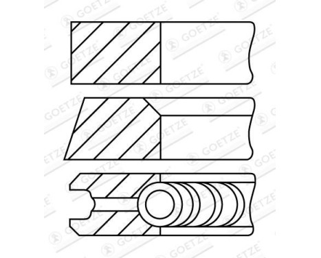 Piston ring set