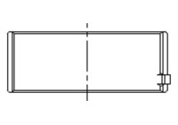 Set of crankshaft bearing shells