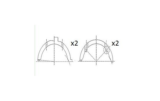 Spacer disk, crankshaft