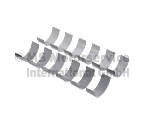Set of connecting rod bearing shells